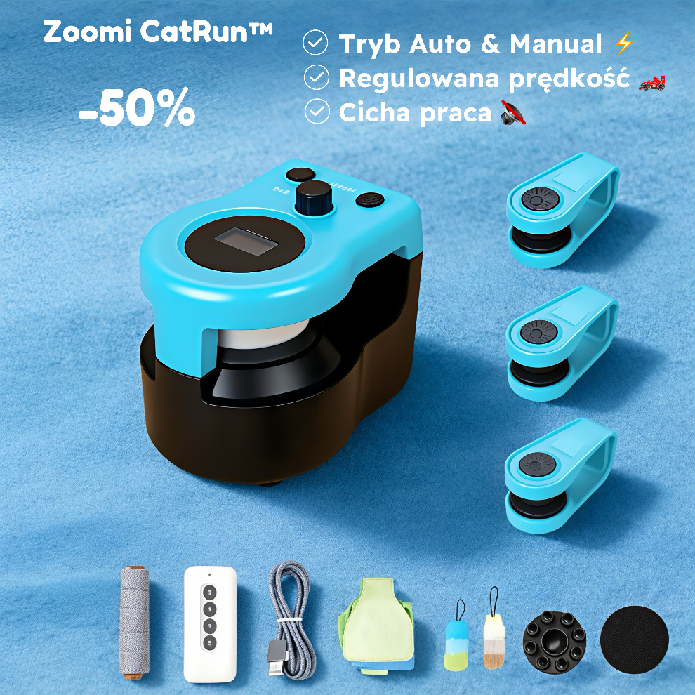 Zoomi CatRun™ – Interaktywna Zabawka Do Biegania I Polowania Dla Kota